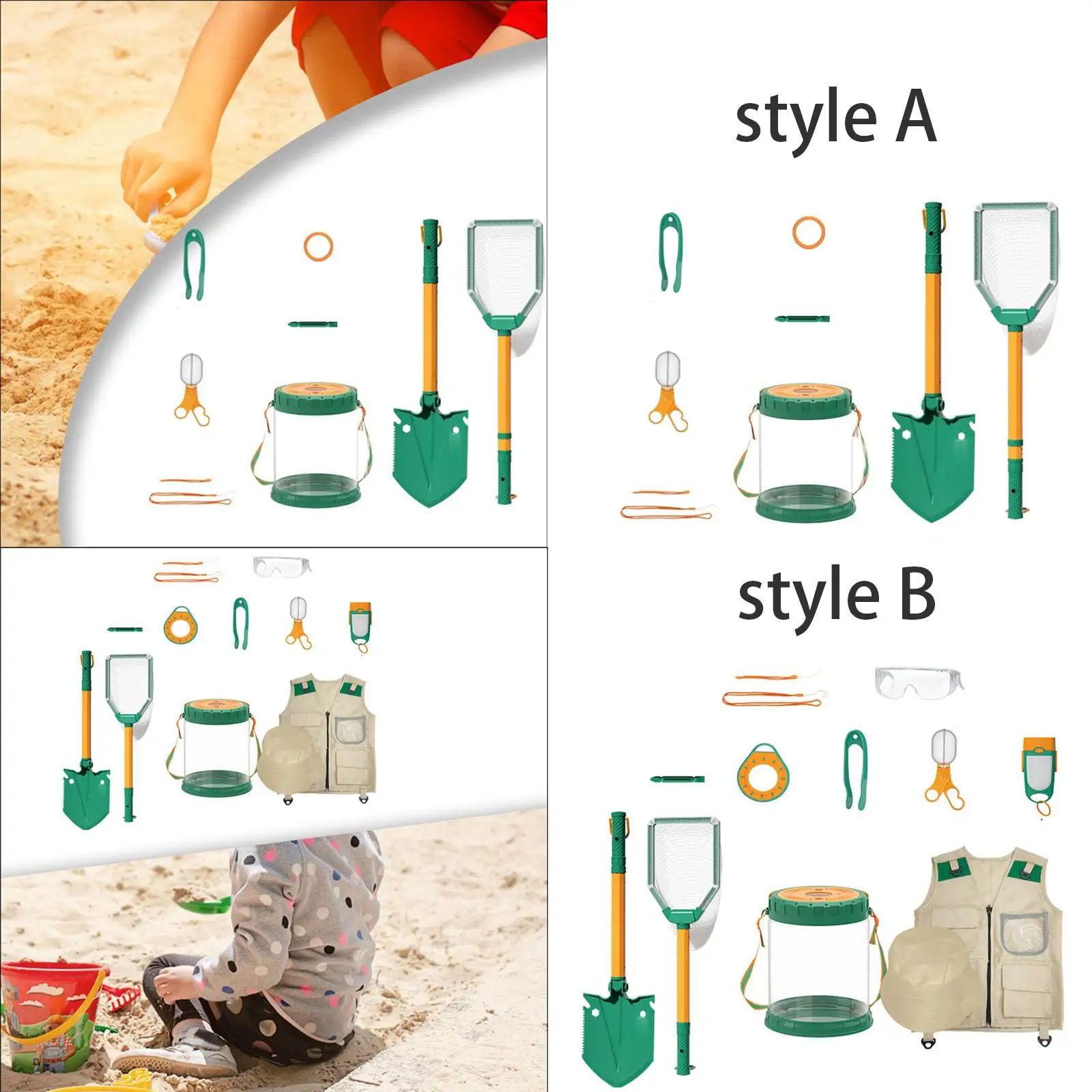 Conjunto de brinquedos de praia de verão para meninos e meninas, para caminhadas, camping, quintal, caminhadas ao ar livre, aniversário, 13 peças