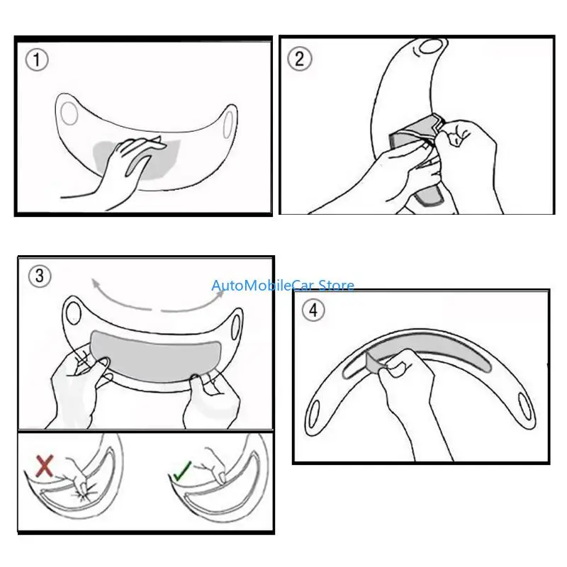 

G8TE Helmet Clear Anti-rain Anti-fog Film Universal Lens Film For Motorcycle Safety