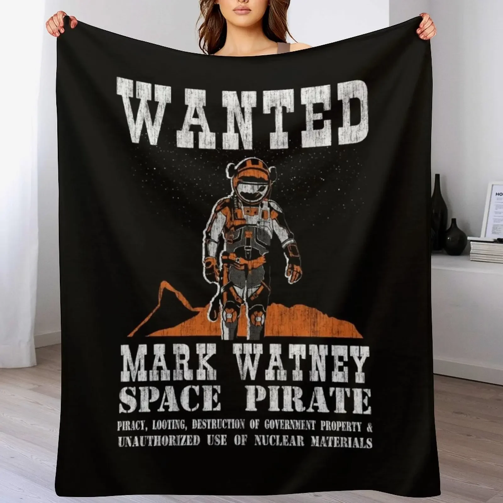 

Space Pirate Throw Blanket sofa bed Summer Beddings Beach Thermal Blankets
