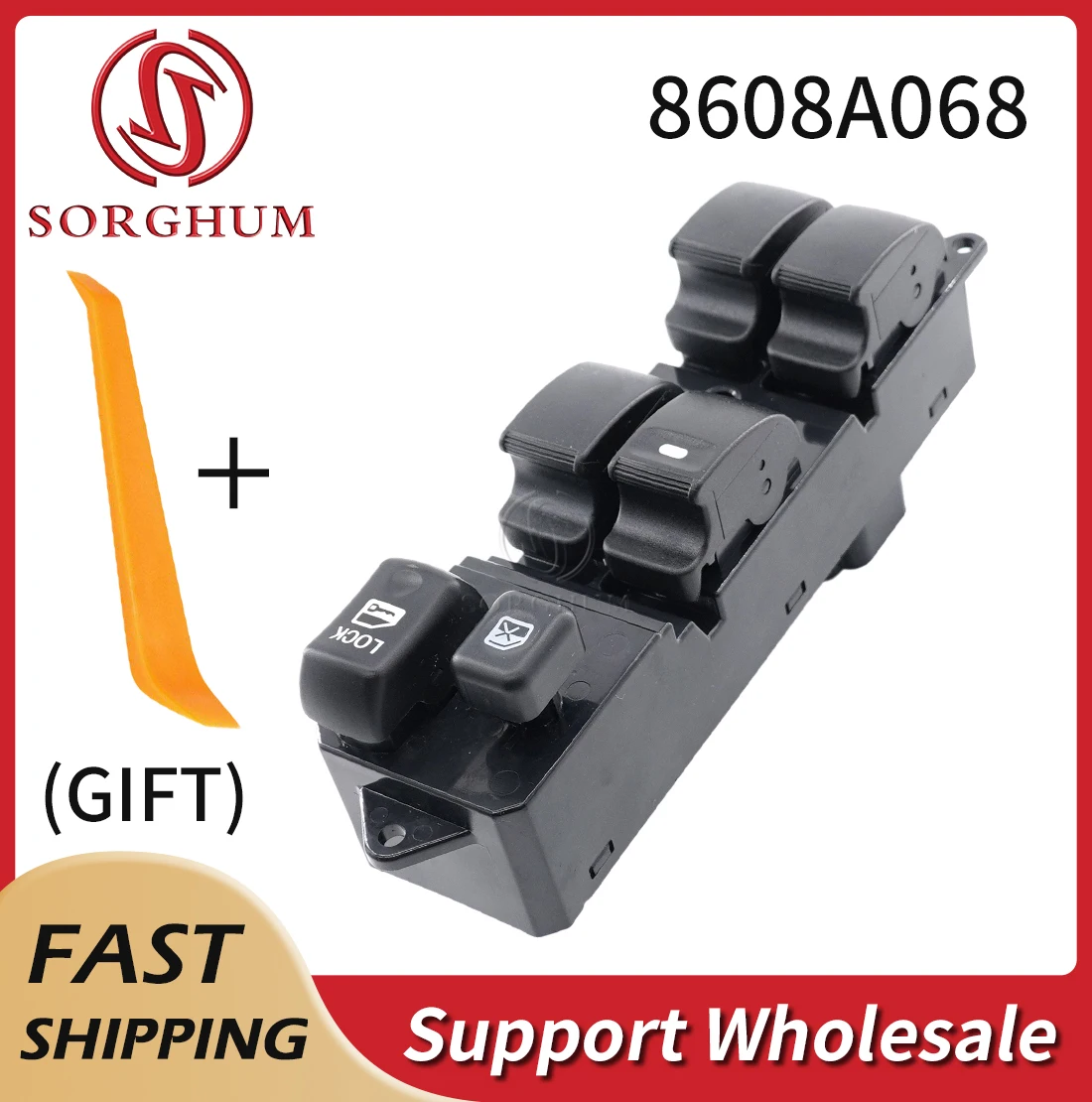 

Sorghum 8608A068 Auto Power Window Control Switch Master Button For Mitsubishi Galant Endeavor Lancer CX CY CZ Montero 2008-2010