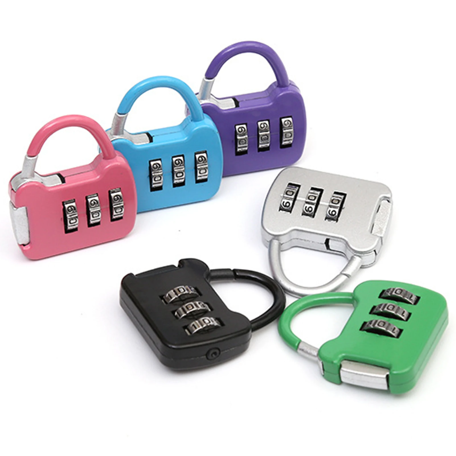 Mini Padlock Luggage Travel 3 Digit Combination Number Code Lock Safety Lock for Gym Suitcase Drawer Lock Hardware Tools