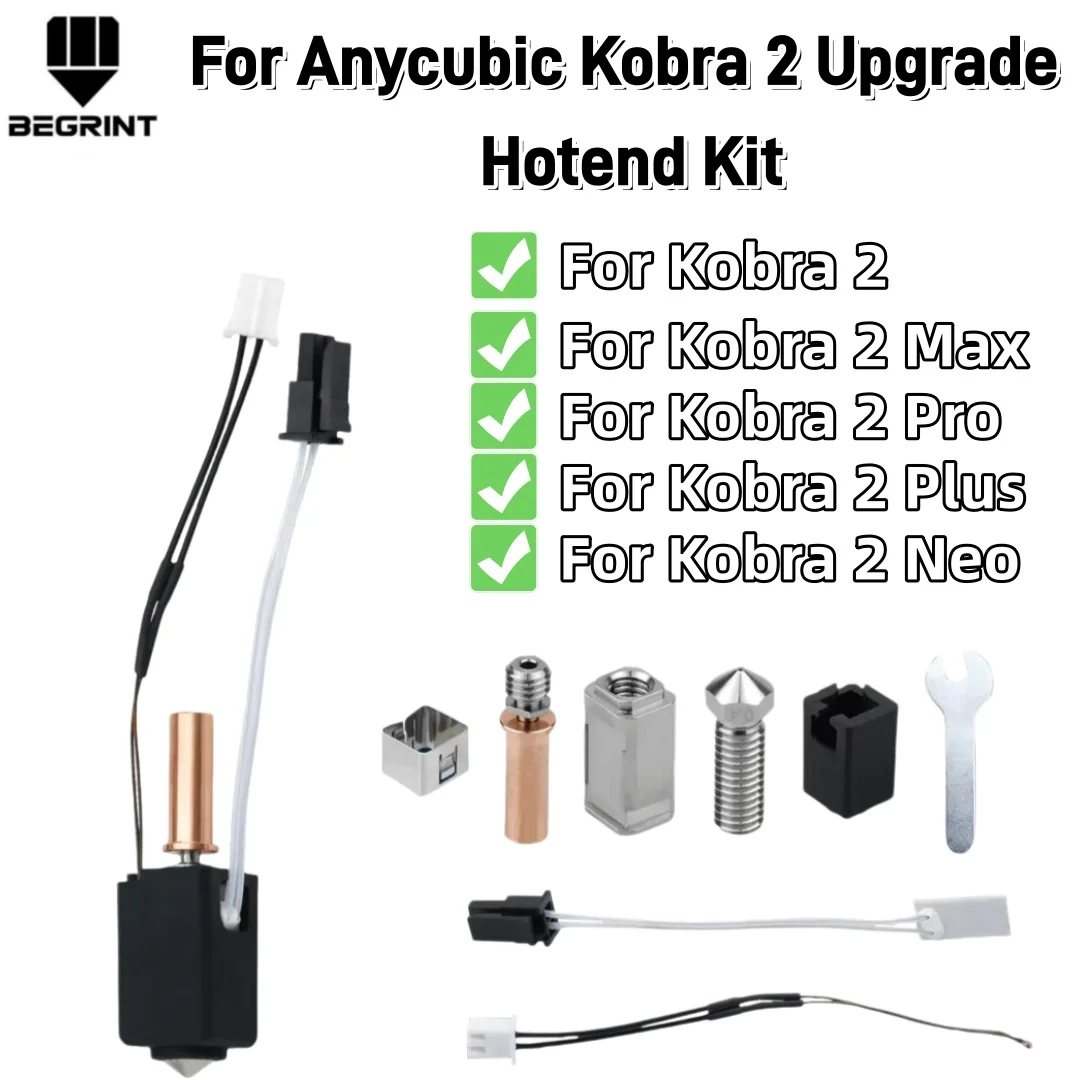 

For Anycubic Kobra 2 Pro/Plus/Max/Neo High Temp Heater Hotend Kit 24V 60W for Anycubic Kobra 2/Kobra 2pro 3D Printer Parts