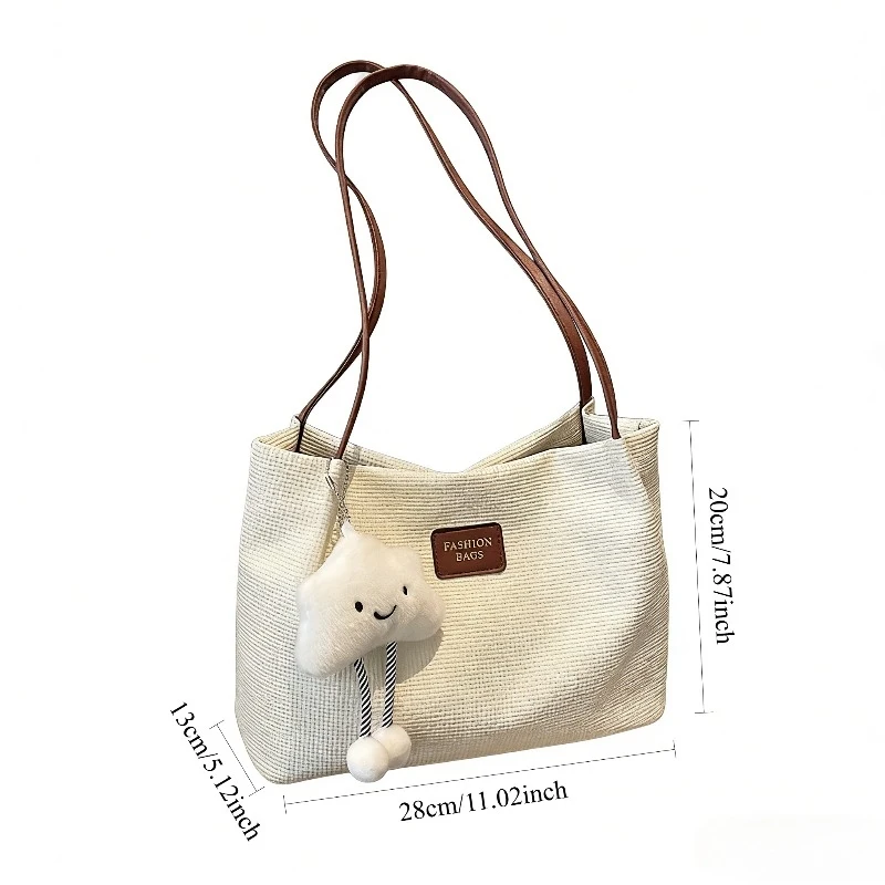 New Fall Versatile Simple Shoulder Bag Fashion Commute Tote Bucket Bag image 2