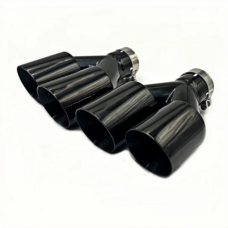 Universal Stainless Steel Exhaust  Tips With AK Logo for VW Golf R MK6 MK7 Exhaust Tips Muffler view 5