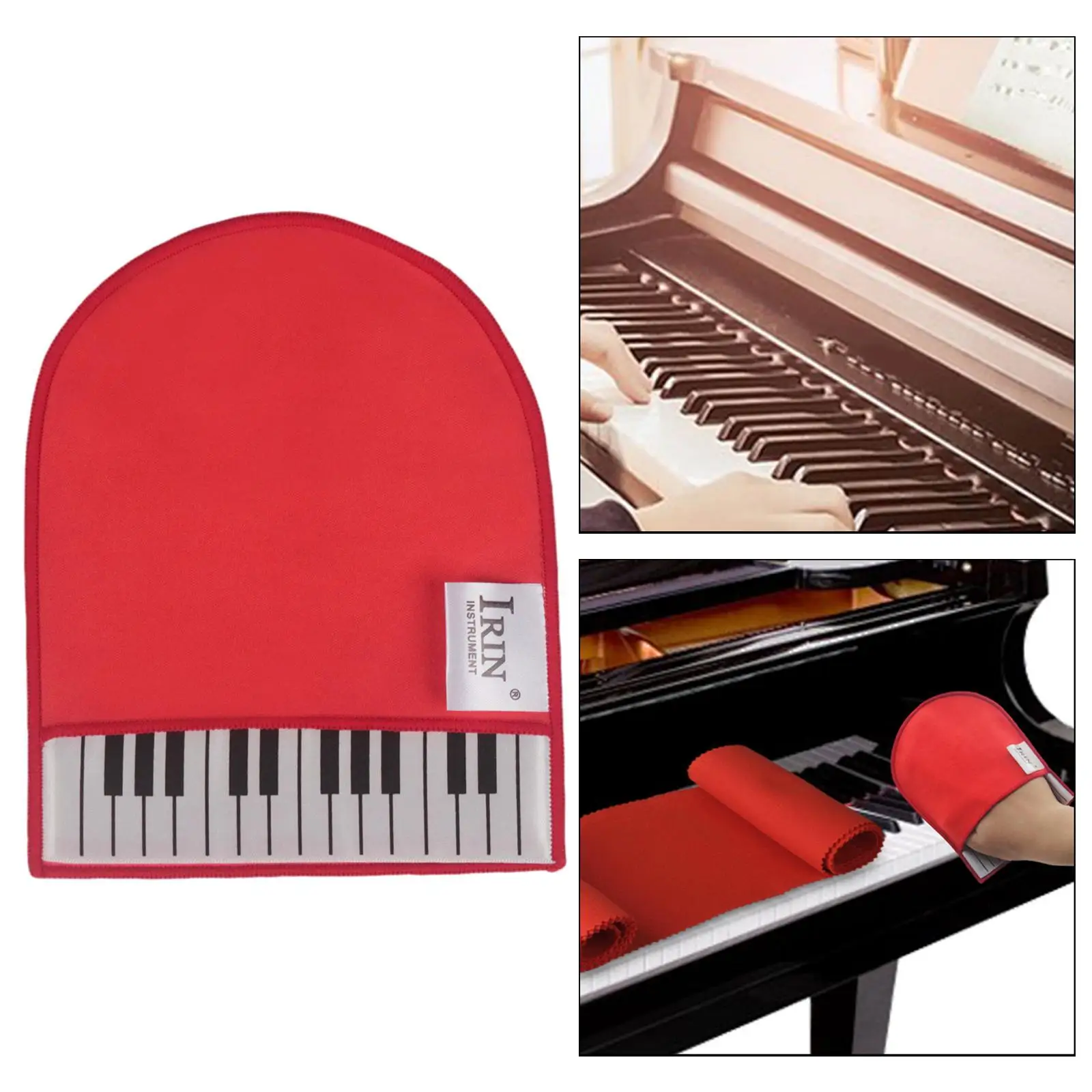 Guante de limpieza de Piano, accesorio para instrumentos musicales, paño de limpieza de microfibra suave para Piano vertical, teclado eléctrico, Piano de cola