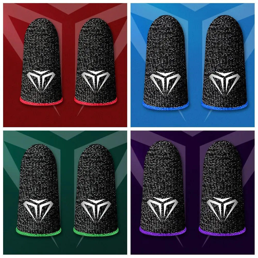1 Pair For Gamer Sweatproof Cover Finger Cots Touch Screen Game Fingertip Gloves Anti-slip