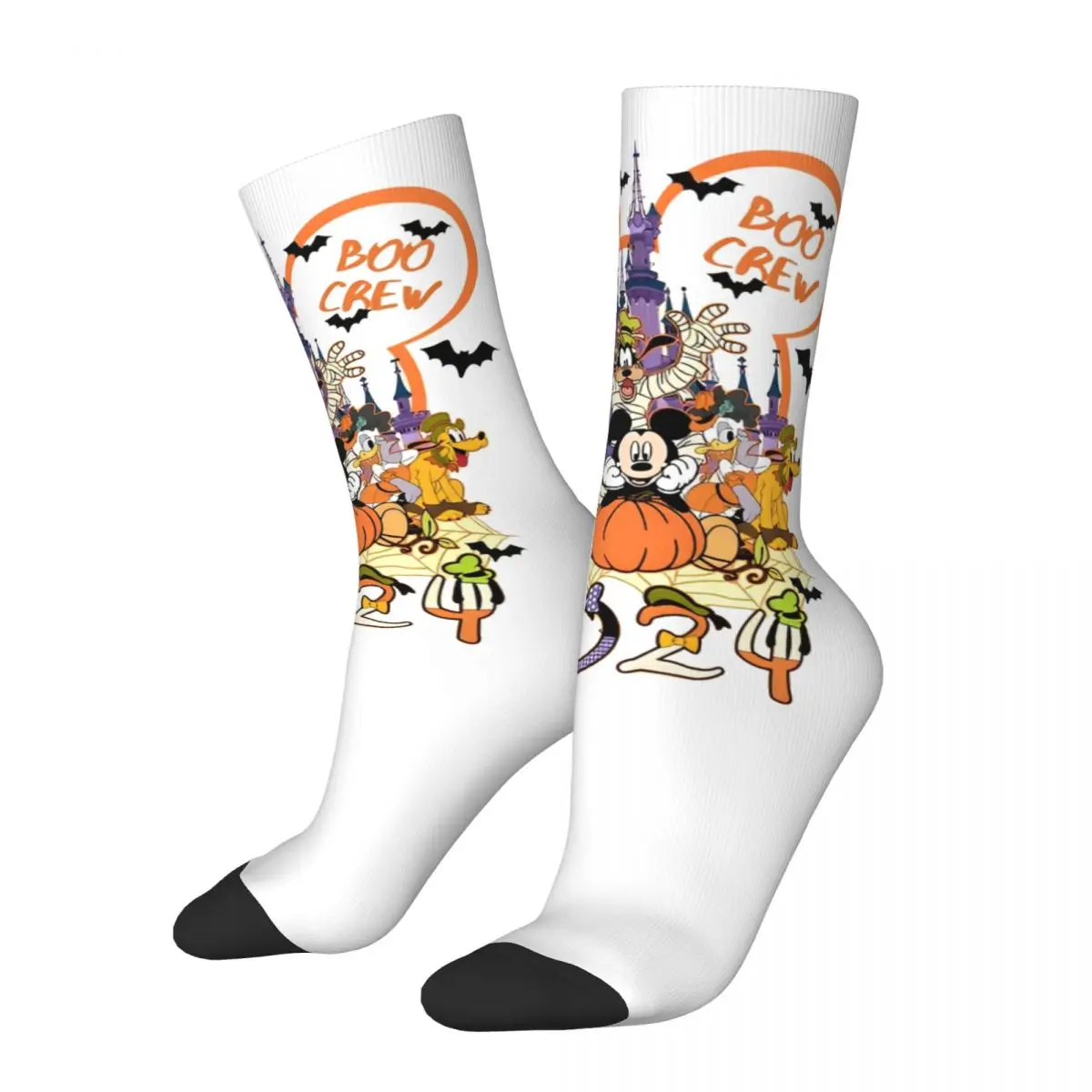 

Boys Girls Lovely Socks Disney Halloween 2024 Pumpkin Accessories Cute Socks Suit For All Seasons