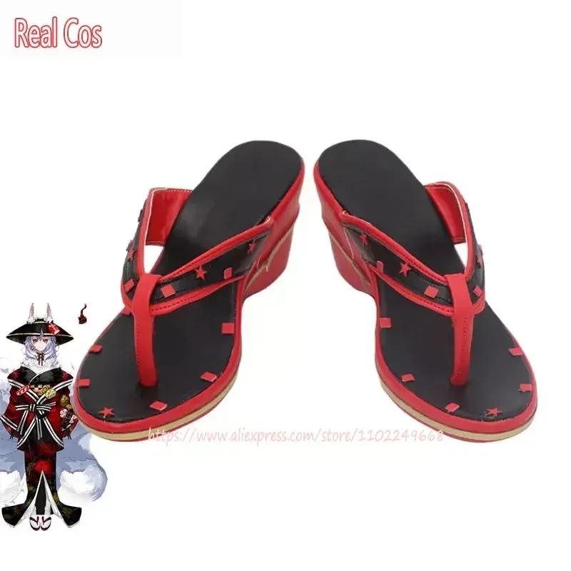 2025 RealCos Nina Kosaka Halloween Carnival Boots PU Leather Shoes Vtuber Cosplay Props Custom Made view 2