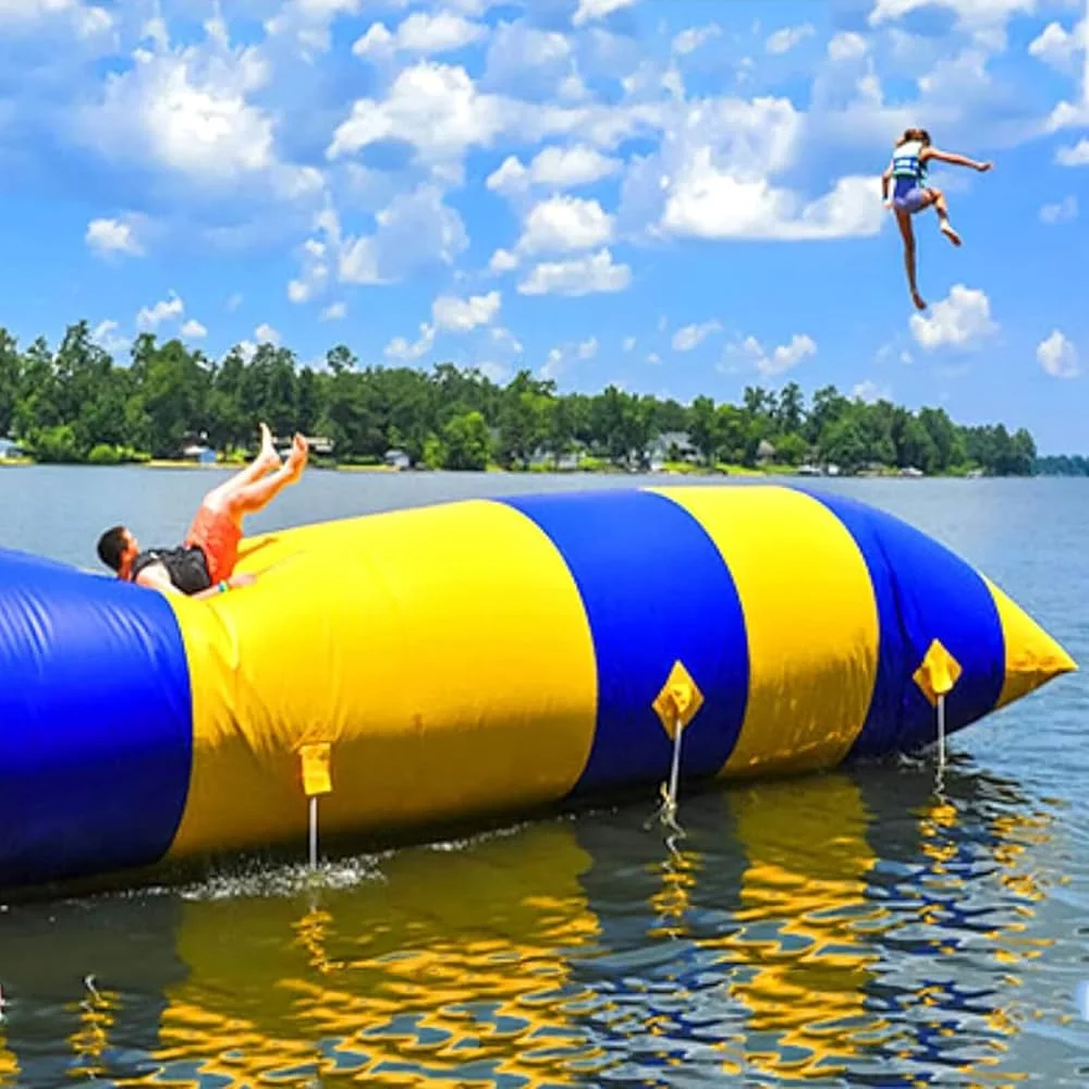 Popular 6*2M 0.9MM Inflatable Water Catapult Blob Inflatable Blob Jumping Water Blob Jump For Sale Water Pillow