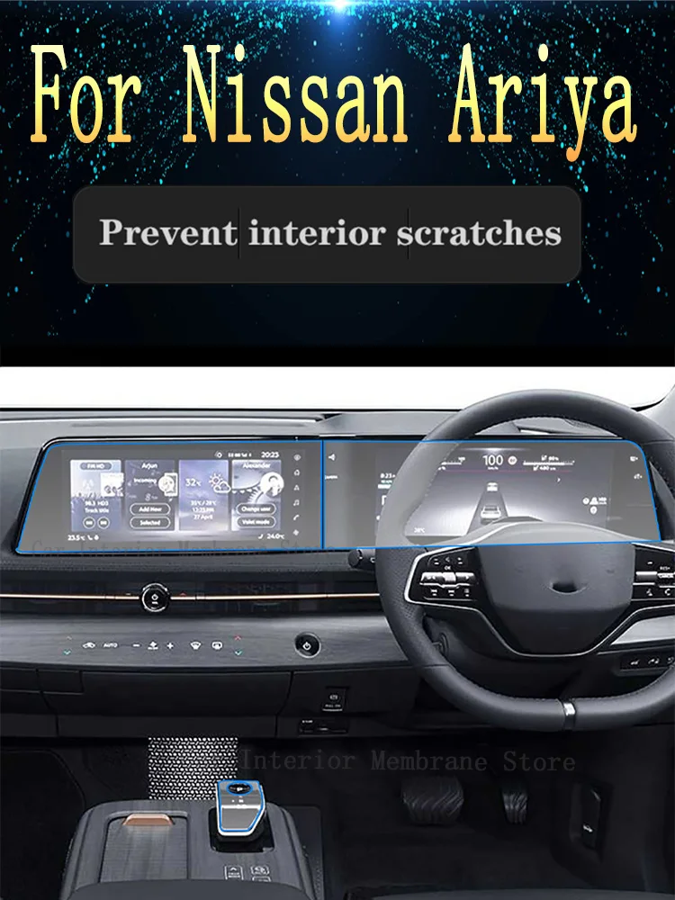 

For Nissan Ariya 2022 2023 TPU Car Gear Dashboard Gps Navigation Screen Sticker Car Interior Protective Film Anti-Scratch