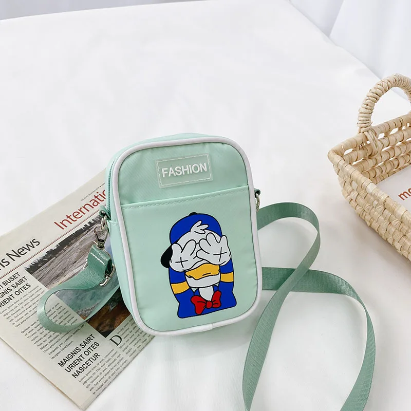 Casual Kids Donald Duck Kleine Zakken Leuke Cartoon Een Schouder Crossbody Tassen Baby Meisjes Jongens Afdrukken Messenger Tassen Portemonnee