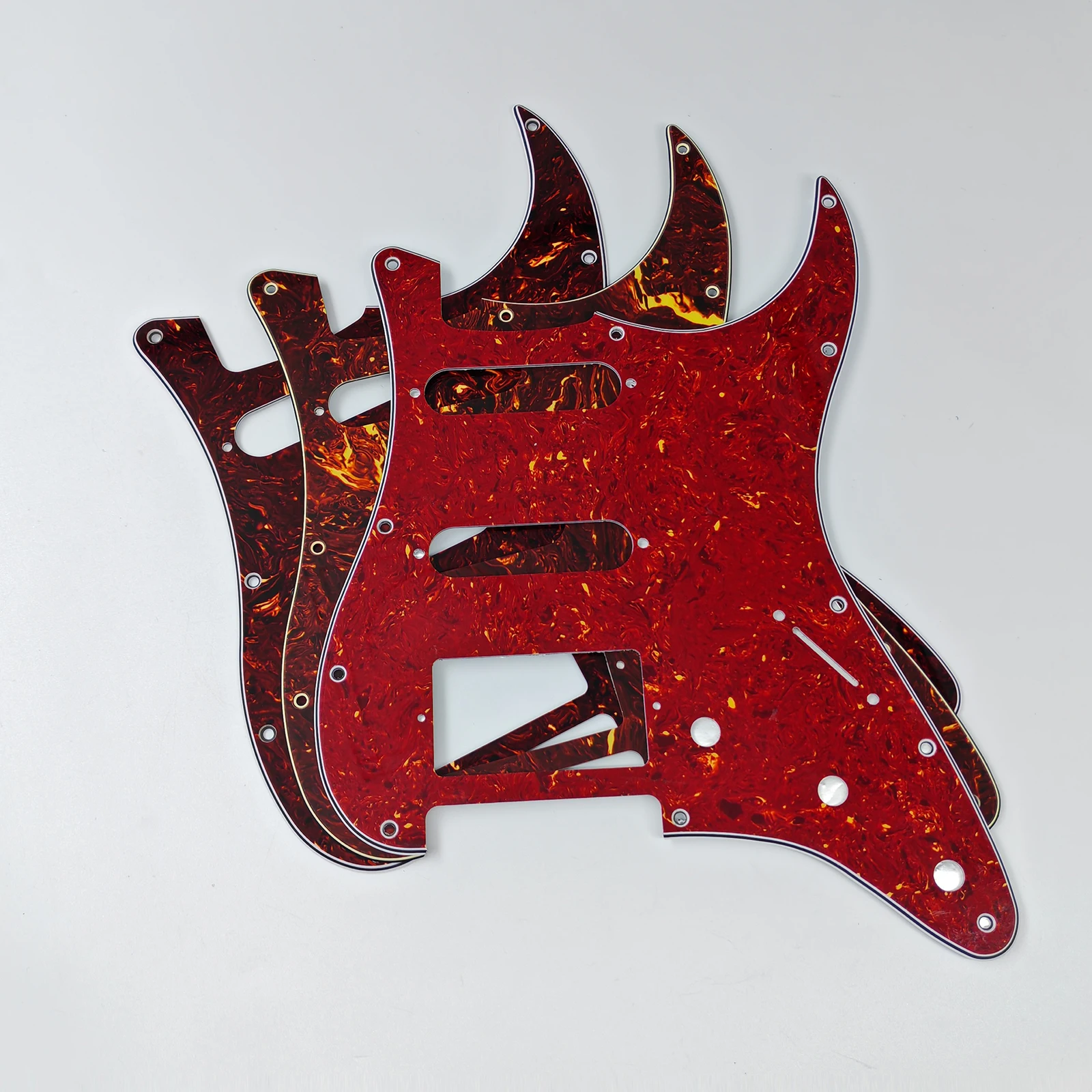 RUKOVA SSH 11-Hole St Pickguard, 3-Ply Scratch Plate with Aluminum Foil Shielding Replacement for American & Mexican Standard St