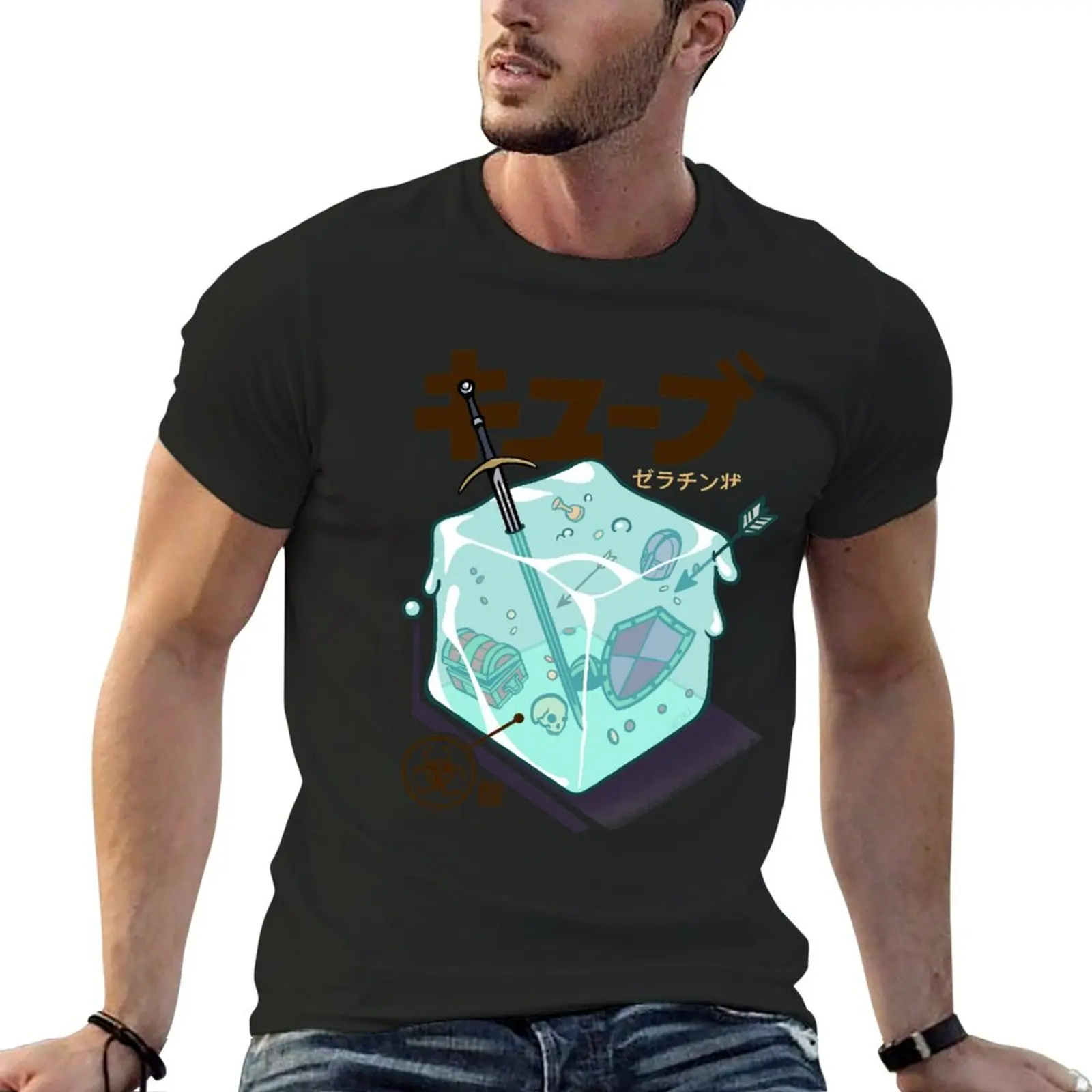 Gelatinous Cube T-Shirt sports fans oversized vintage summer tops mens graphic t-shirts