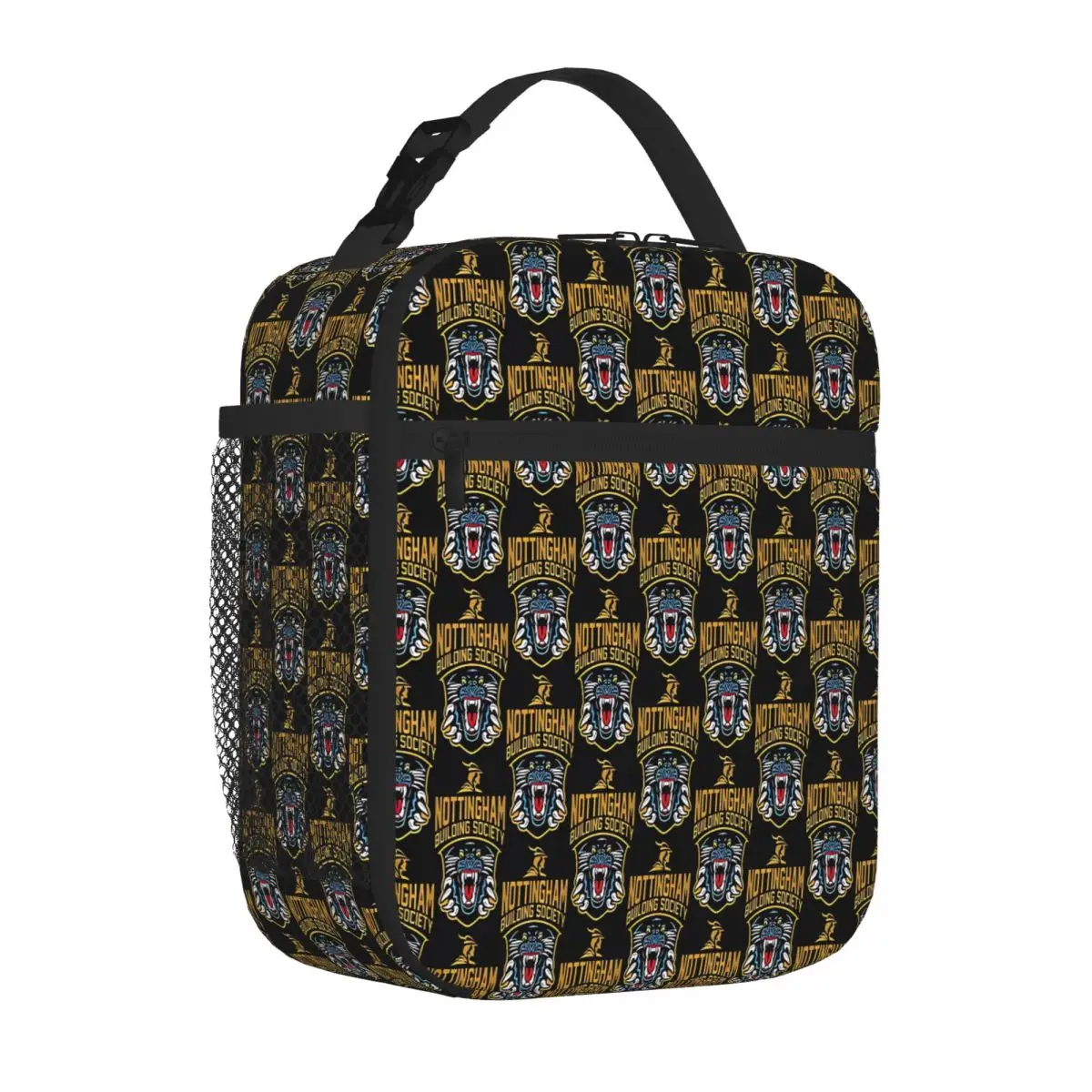 Bestselling Nottingham Panthers Logo NOT Zipper Closure Nylon Lunch Bag Office Homemade Meal Insulated Tote