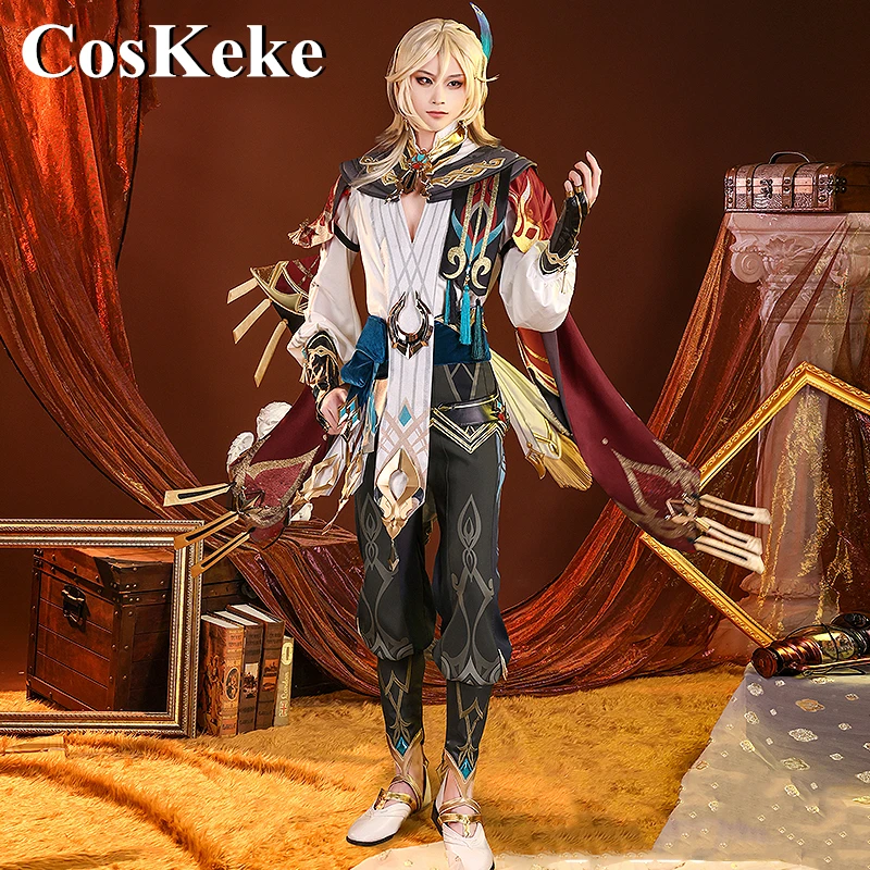 

CosKeKe Kaveh Cosplay Costume Hot Game Genshin Impact Fashion Handsome Battle Uniform Activity Party Role Play Clothing S-3XL