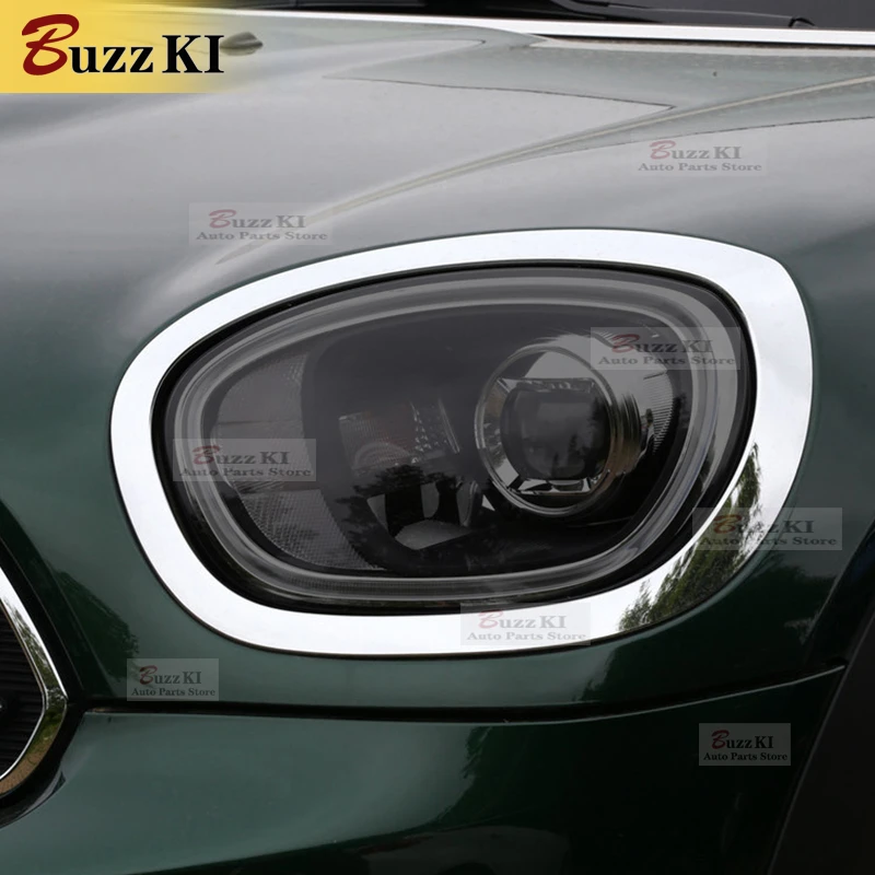 

For MINI Countryman F60 JCW Cooper 2 Pcs Car Headlight Protective Film Smoked Black Tint Wrap Transparent TPU Repair Sticker