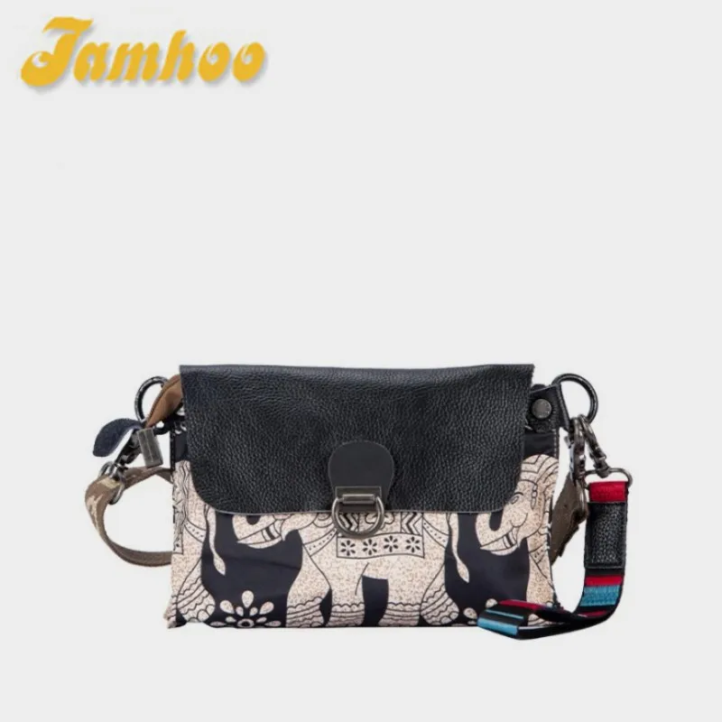 Jamhoo Leather Women Handbags Shoulder Bags For Women Large Capacity Canvas Crossbody Bag New Portable Messenger Bag Bolas Hobo