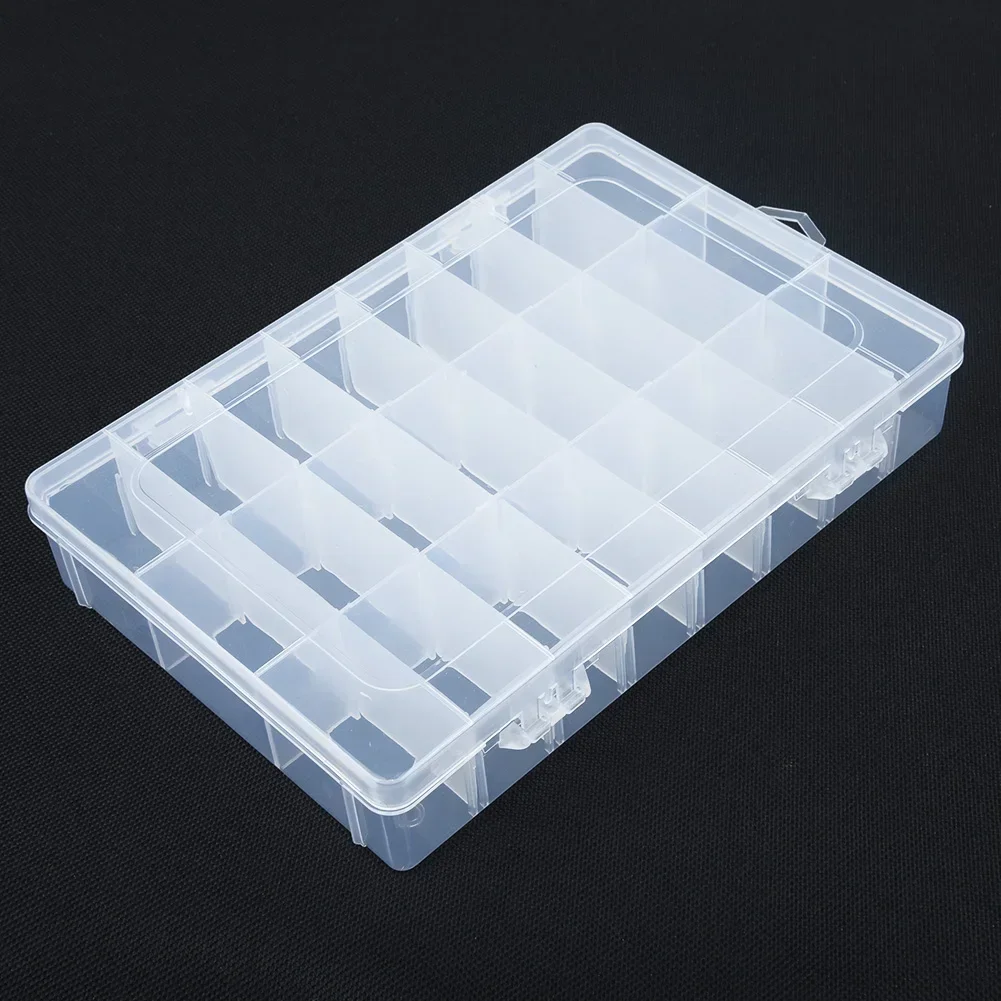 10/15/24/36 Grids Adjustable Plastic Jewelry Beads Pills Nail Tips Storage Box Case Container Organizer Container Home Supplies