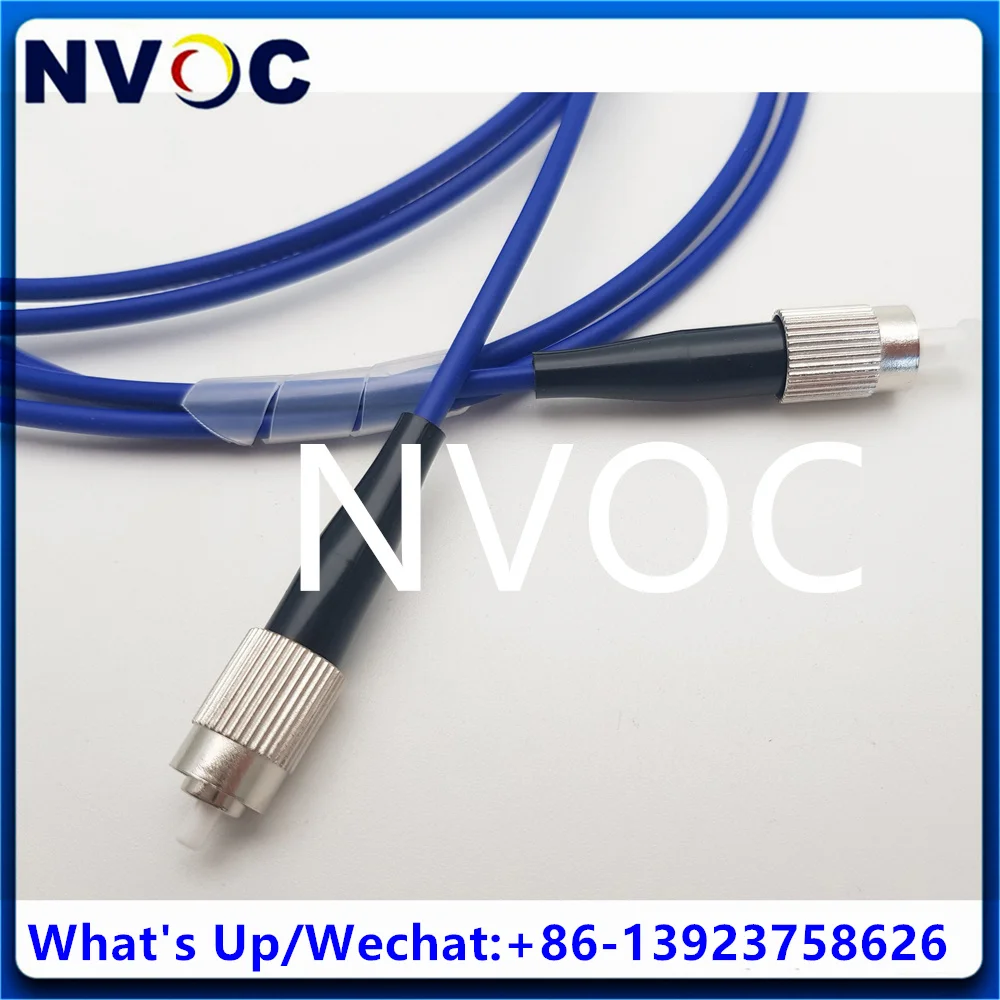

FC-FC 200um 400um CeramicFerrule Silica Fiber Quarts Core 2M 3M UV-VIS 200-1100nm 3.0mm Armored Fiber Optic Patch Cord Cable
