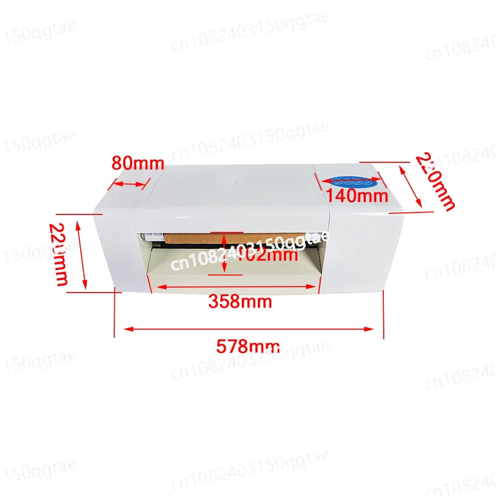 400A Foil Press Machine 360X252MM Foil Stamping Printer 220V 110V Compatible Can Add Rolling Reel Kit