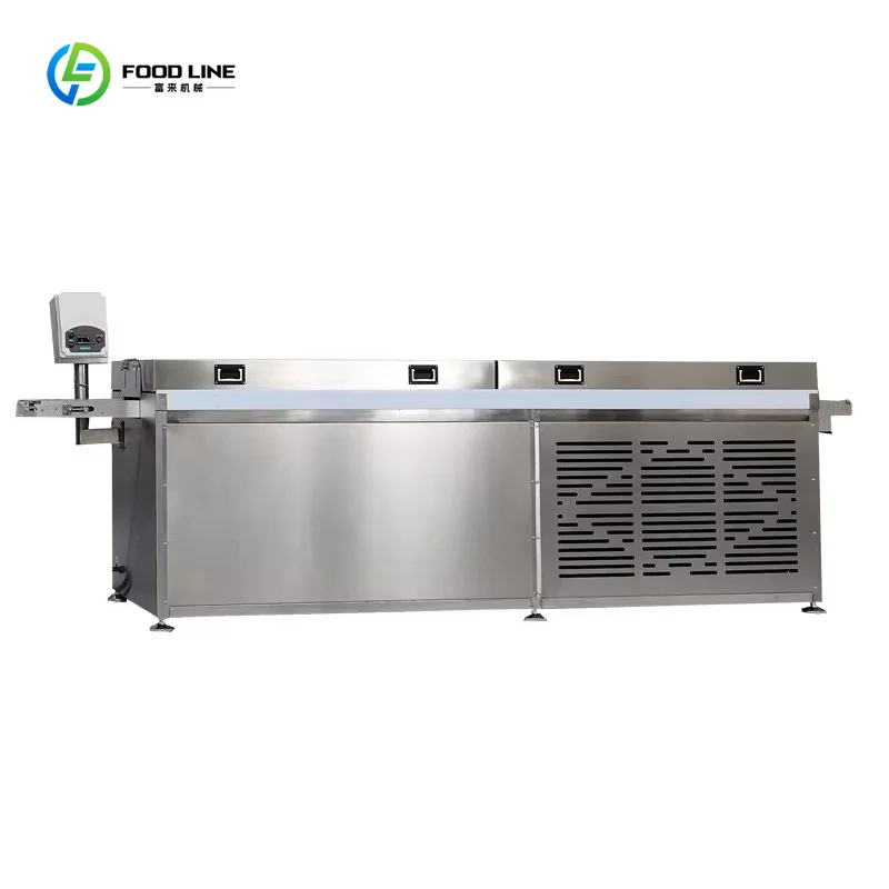 Automatic Chocolate Enrober Small Enrobing Line Tempering Machine for Commercial Production Custom