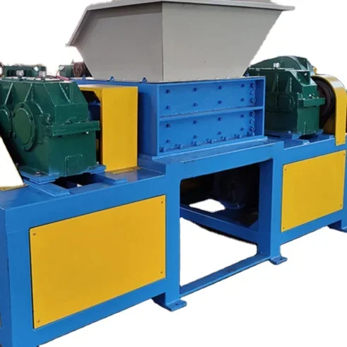 Heavy double shaft shredder machine scrap metal recycling equipment for copper wire cable iron steel