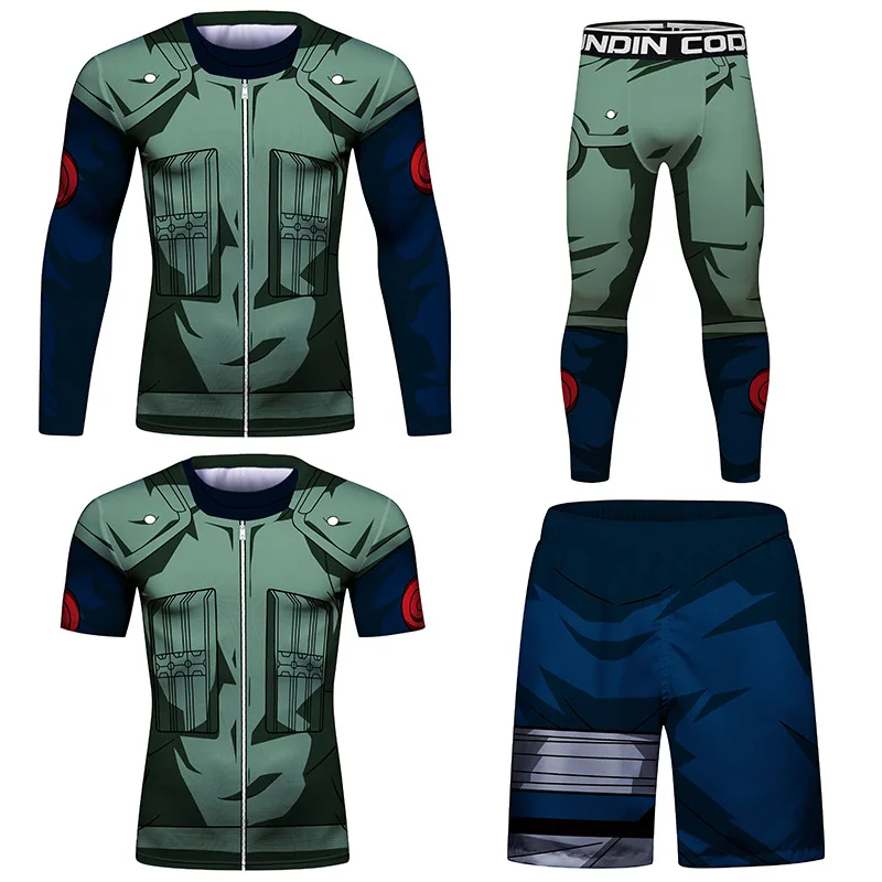 Bjj Boxing MMA T Shirt Sets Men Rashguard Jiu Jitsu T-shirts Gym Muay Thai Shorts Fightwear Gi Sport Jerseys Kickboxing Leggings