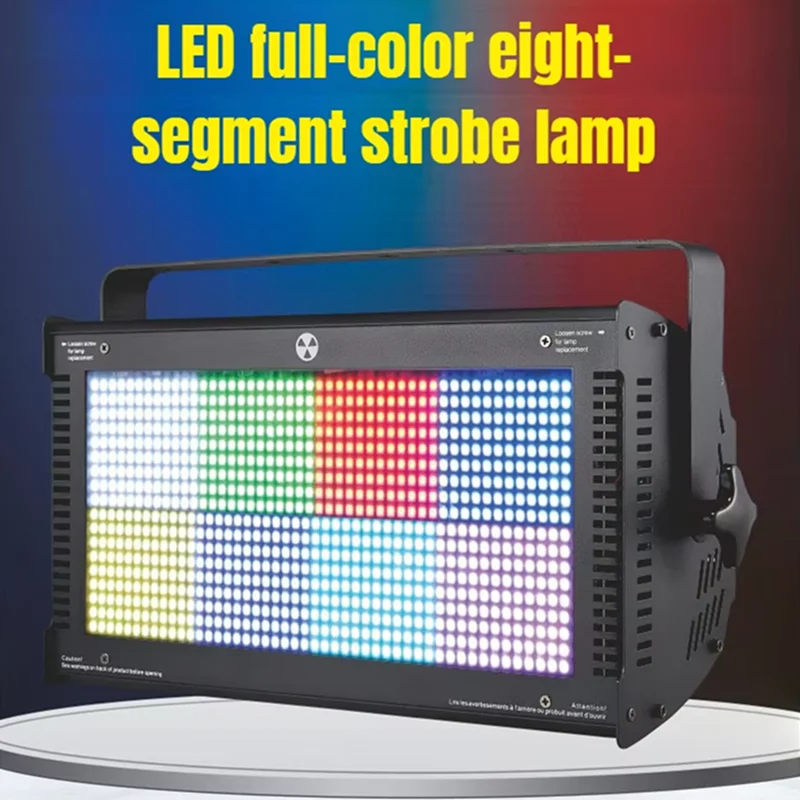 

Светодиодный стробоскоп 1000 Вт RGB-эффект Вечеринка Клуб Бар Концертное украшение Оборудование DMX512 Светодиодный прожектор Сценический свет Показание шоу