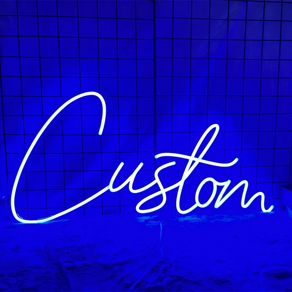 Letrero de neón con nombre personalizado, regalos de cumpleaños personalizados, decoración de pared del dormitorio, lámpara de neón LED, luz nocturna con logotipo de negocios de tu texto