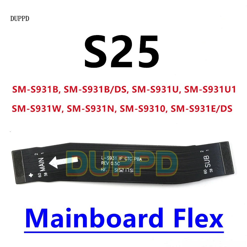 

Для Samsung Galaxy S25 SM-S931B S931U S931N S931 WS25 WIFI сигнал и основная плата подключение материнской платы ЖК-дисплей гибкий кабель замена
