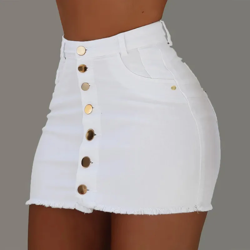 

Jeans Skirt Women Shorts Comfortable Soft Breathable Denim Short Skirts Elastic Fashionable Hip Skirt Ruffle Table Skirt