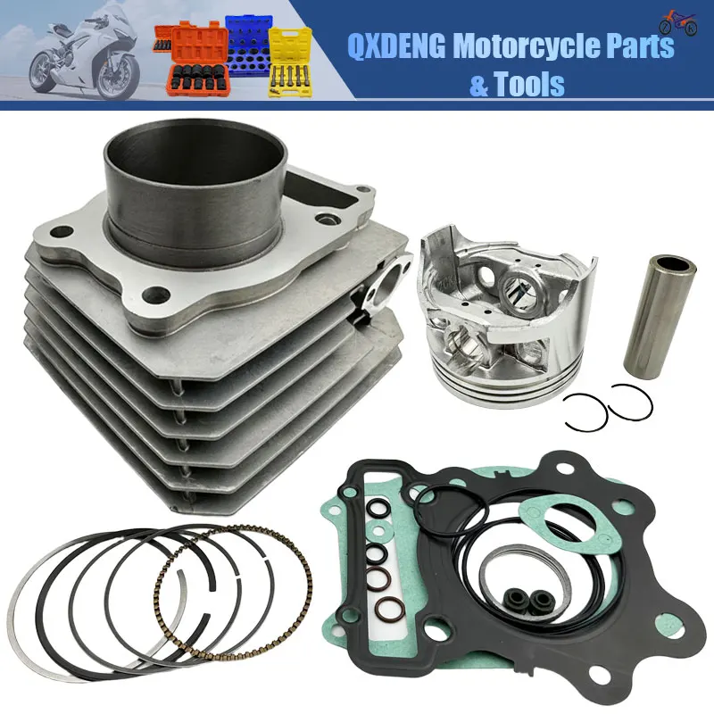 

Комплект цилиндров мотоцикла 74 мм для Honda TRX300 Fourtrax TRX 300FW 4x4 1988-2000 300cc ATV, детали двигателя мотоблока 12100-HC4-000