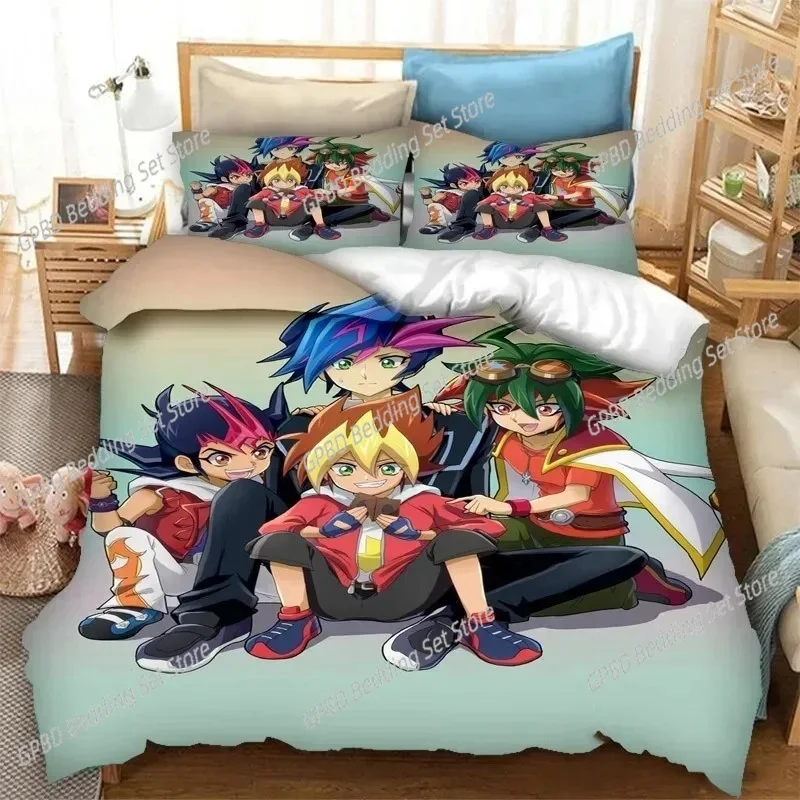 

Anime Yu Gi Oh Duel Yugi Bedding Set Boys Girls Twin Queen Size Duvet Cover Pillowcase Bed Boys Adult Fashion Home Textileextile