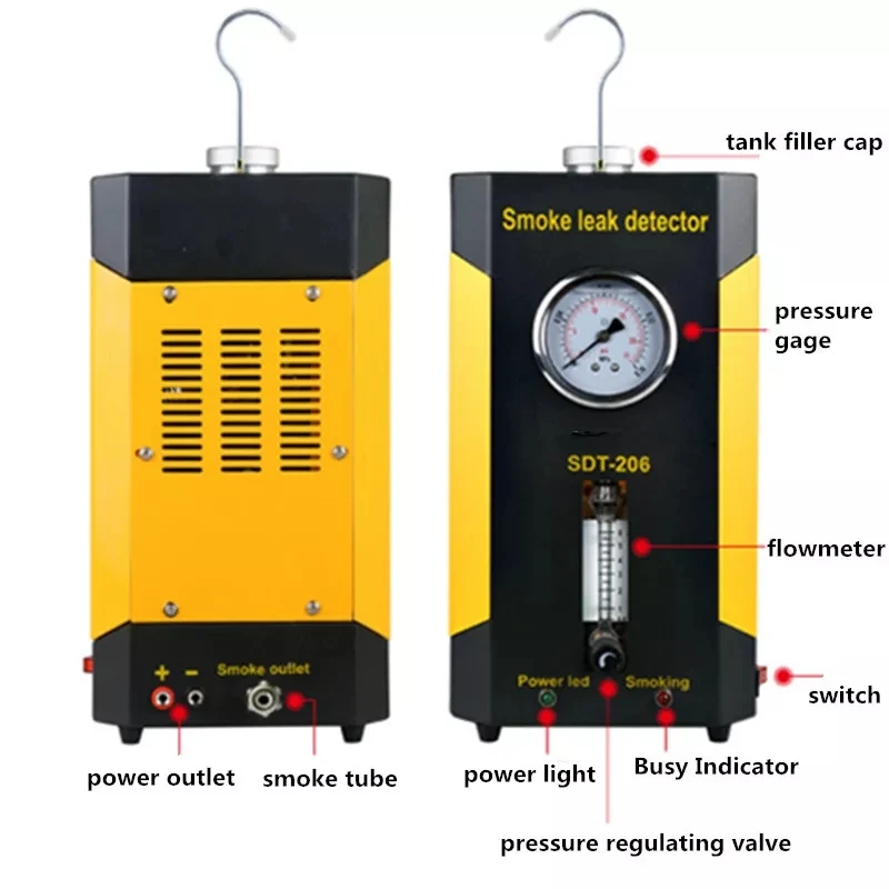 Вакуумный автомобильный детектор утечки дыма SDT206, диагностический тестер