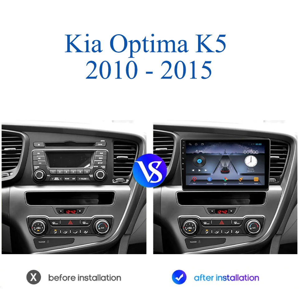 8G Ram Android 14 Car Radio For Kia Optima K5 2010 2011 2012 2013 2014 2015 GPS Navigation Multimedia DVD Player Tape Recorder