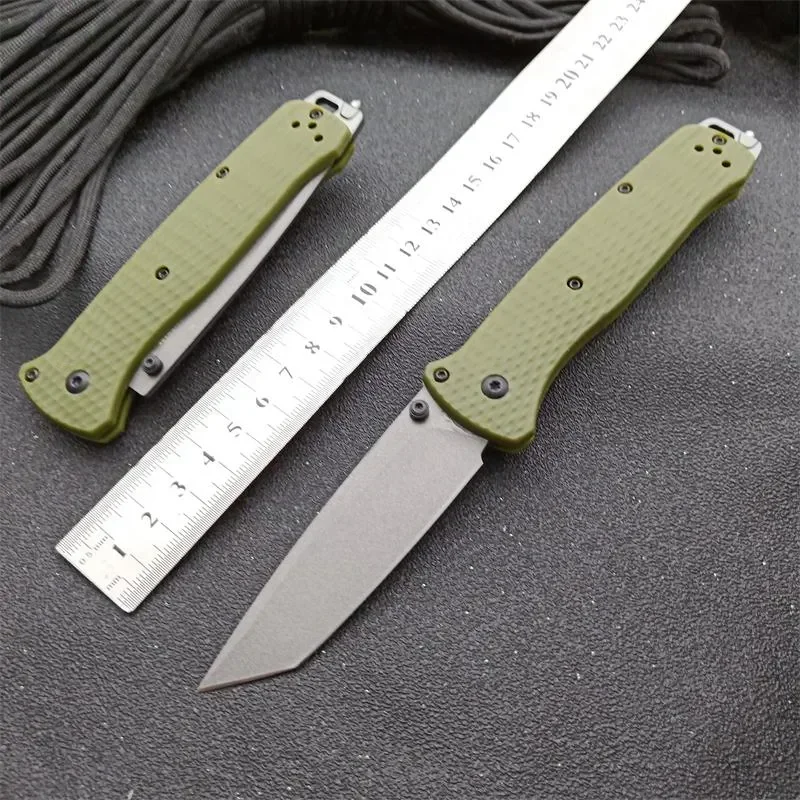 537 Bailout BM Knife Self Defense Pocket Knives Outdoor EDC Survival Flipper Folding Knife Camping Hunting Tool Nylon Handle