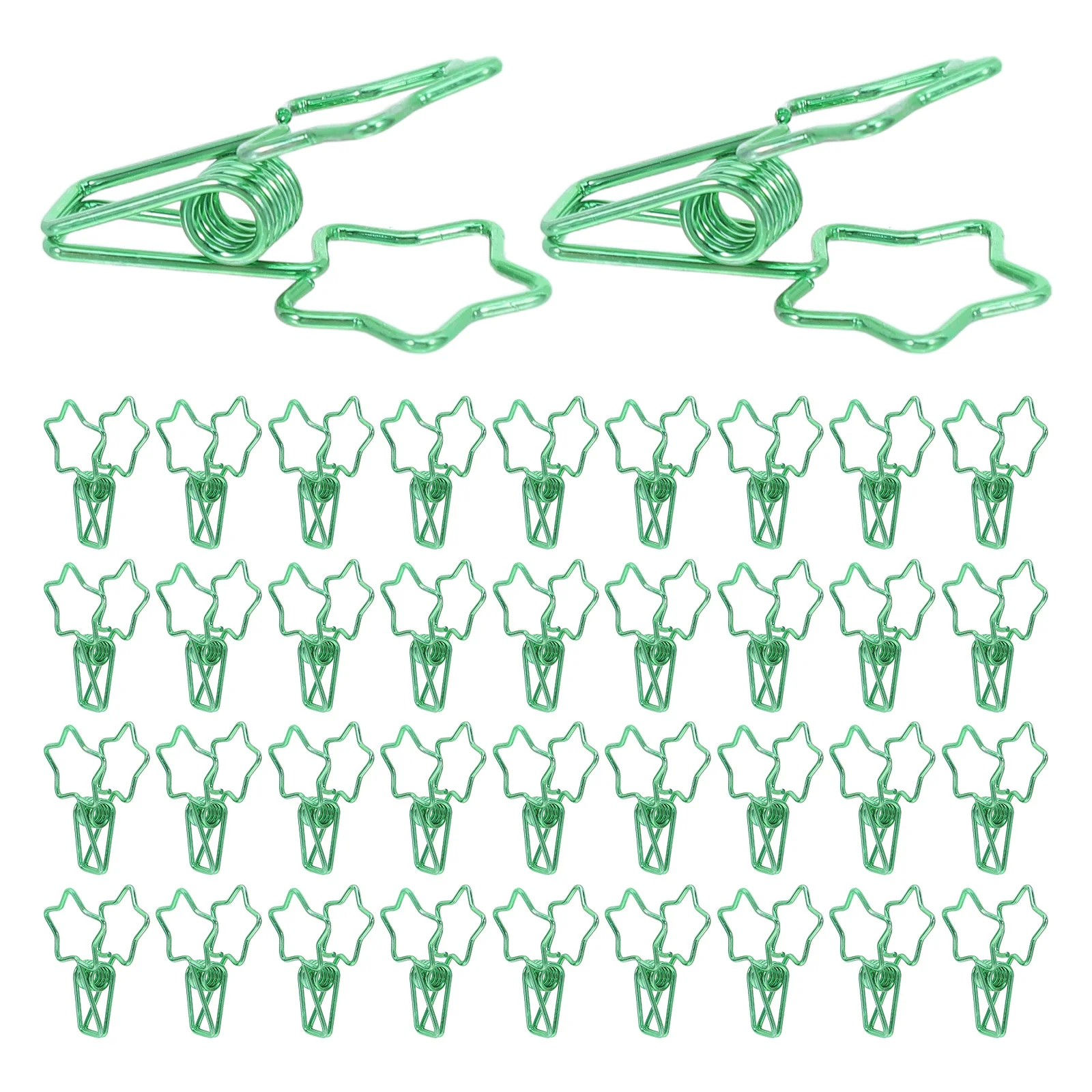 

50Pcs Star Shaped Metal Paper Clips Colored Mini Binder Clips for School Office Paper Organizing Decorative Paperclips