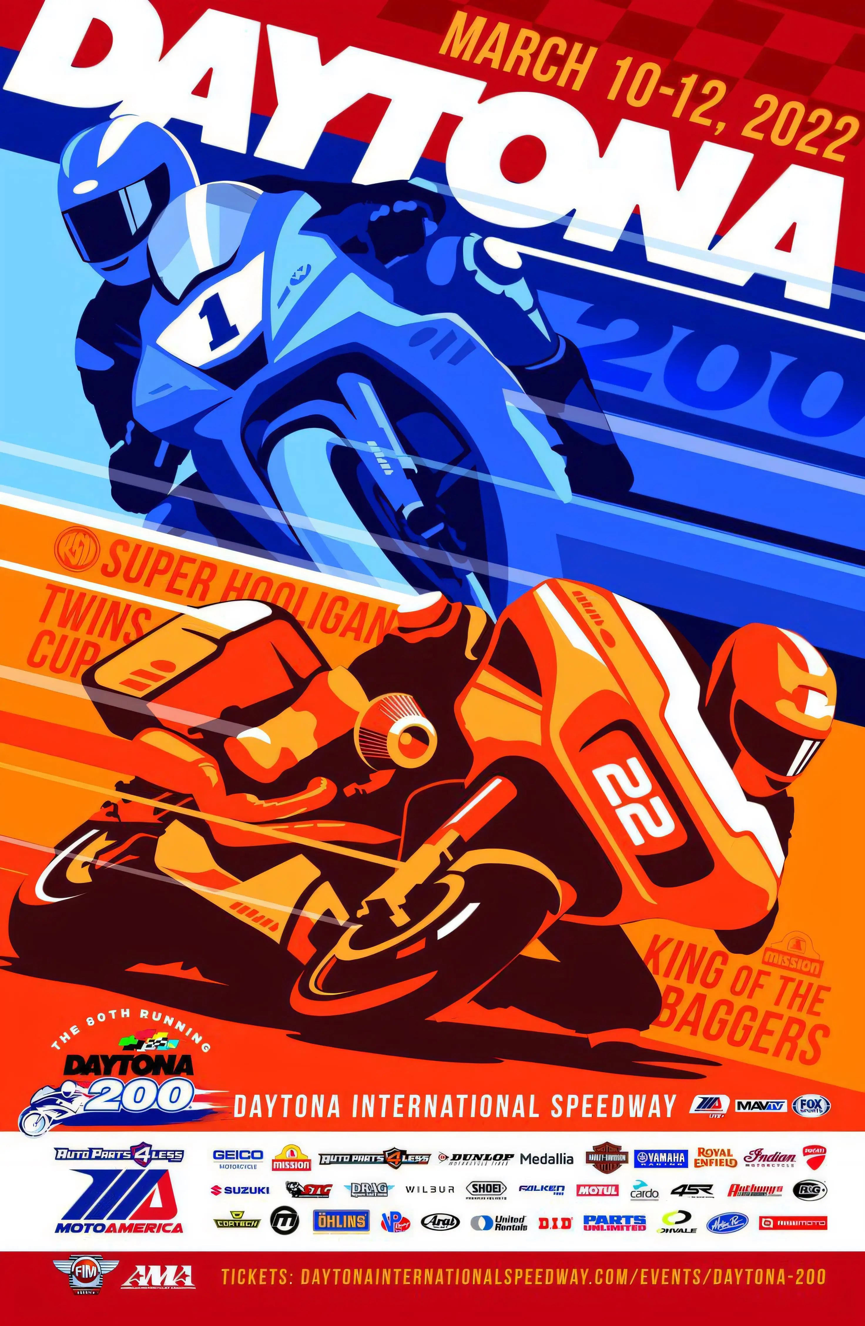 Daytona 200 Motorcycle Race Vintage Tin Sign PosterAluminum Metal Wall Art Decor for Garage Bar Man Cave