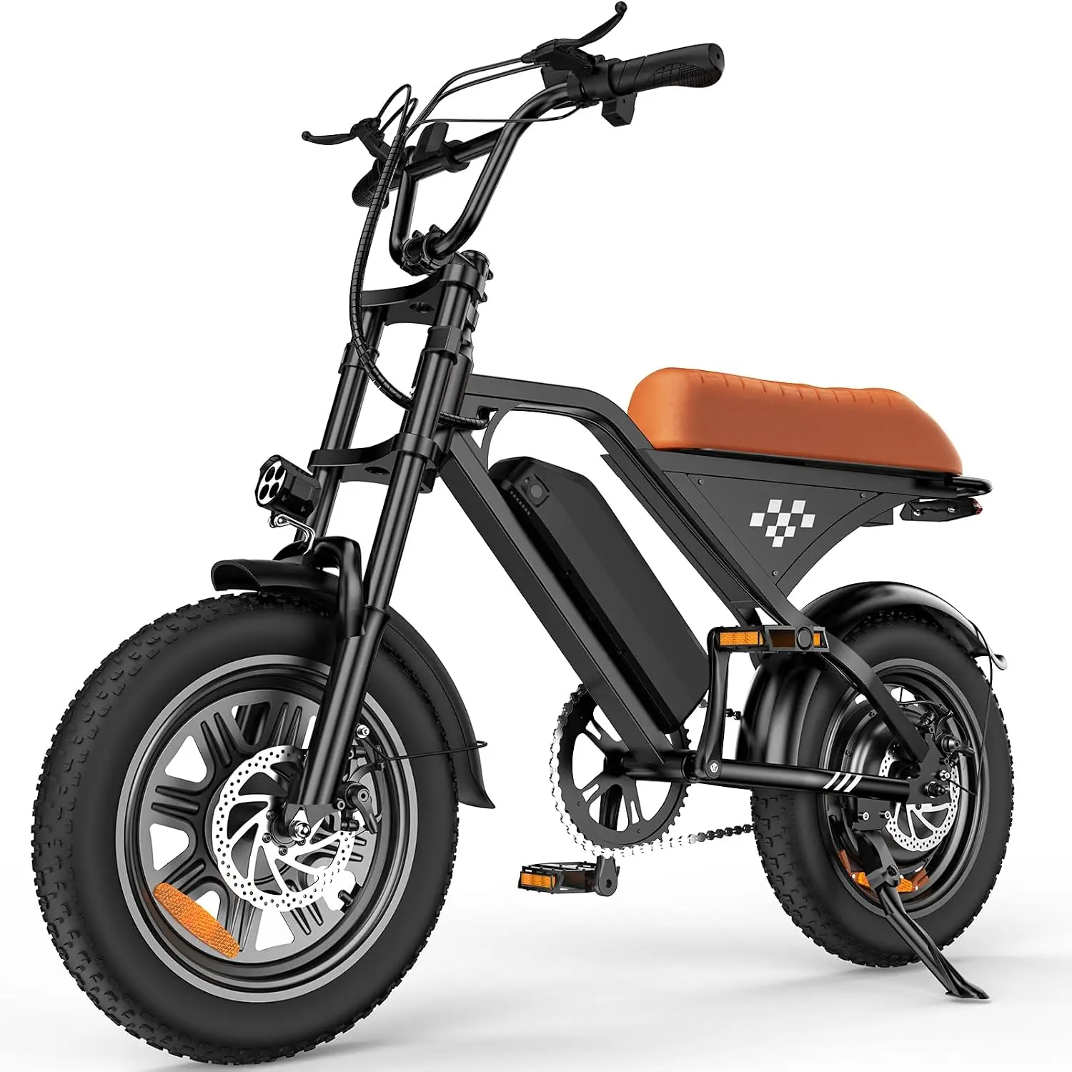 1500W Peak 16'' Fat Tire Electric Bike for Adults 56 Miles Range, Customized