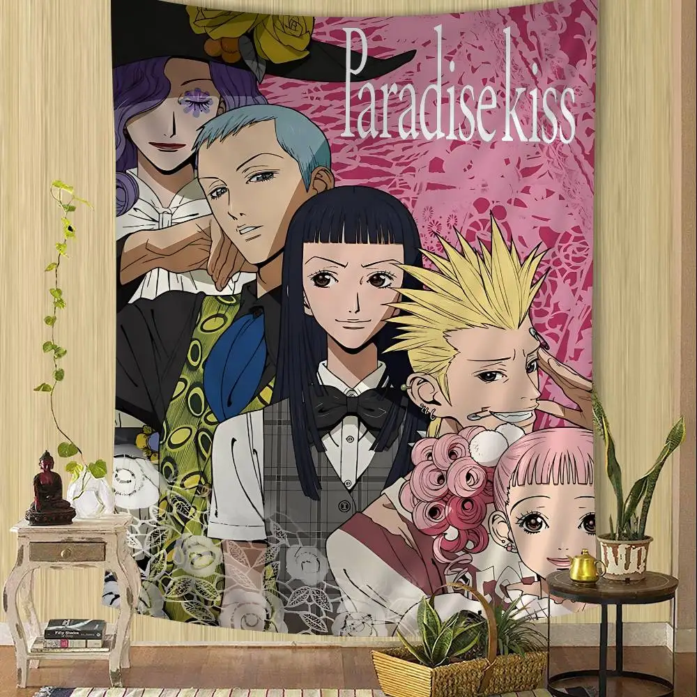 Anime P-Paradise Kiss Colorful Tapestry Wall Hanging Bohemian Wall Tapestries Mandala Wall Art Decor