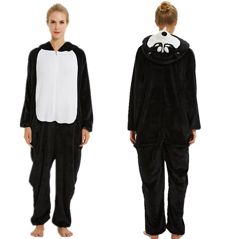 Family Matching Pajamas Sets One Piece Animal Cartoon Hooded Jumpsuits Boys Kigurumi Pajama Kids Pyjamas Oneises Homewear