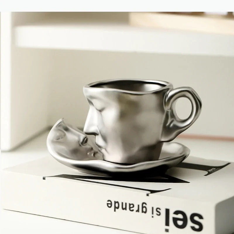 Mug Ceramic Water Couple Afternoon Tea Coffee Dish Set Nordic Office Home Drinking Set Friend Gift