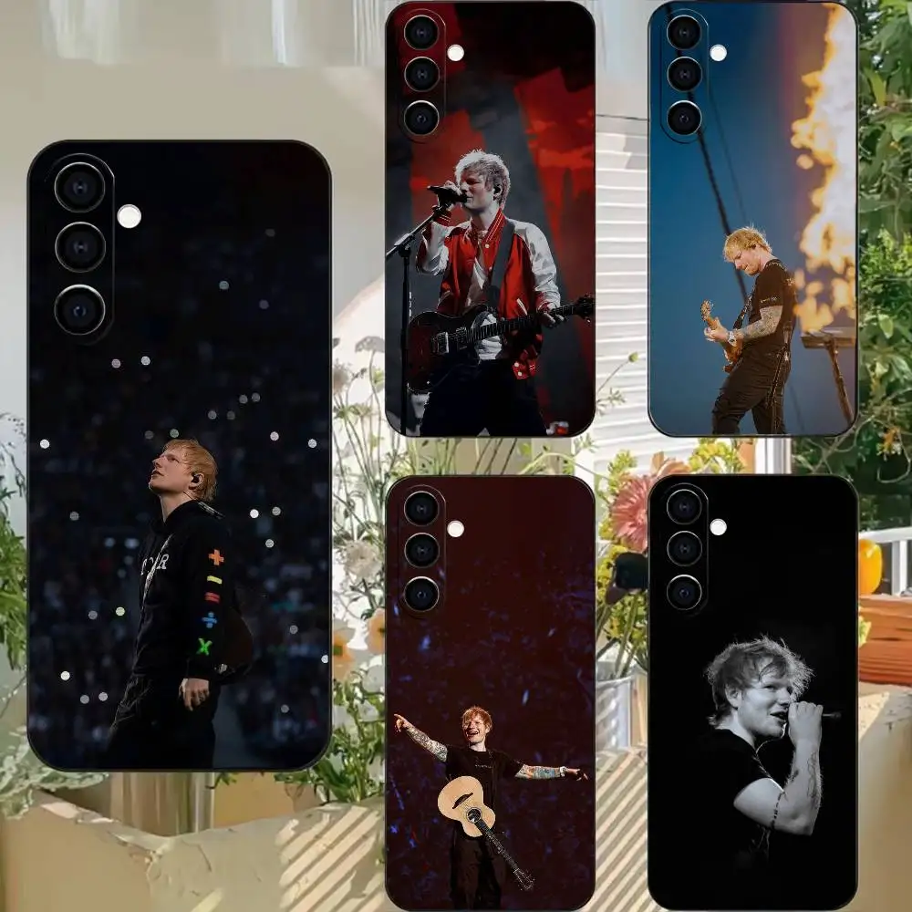 The Mathematics Tour E-Ed Sheeran Phone Case Black Soft Silicone TPU For Samsung A72,A51,A70,A71,A53,A52,A73