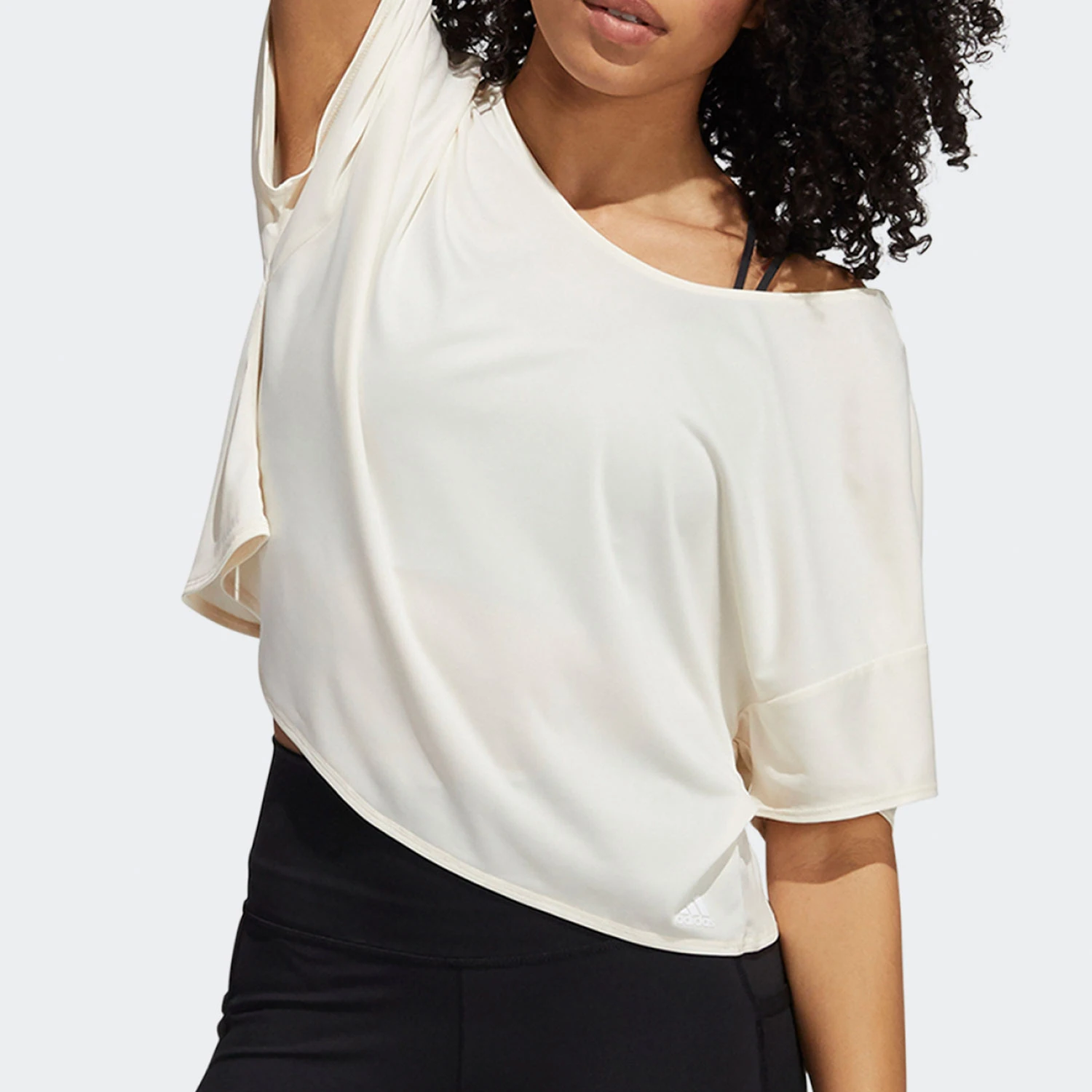 

Adidas genuine summer women's loose training fashionable round neck sports T-shirt GR8083