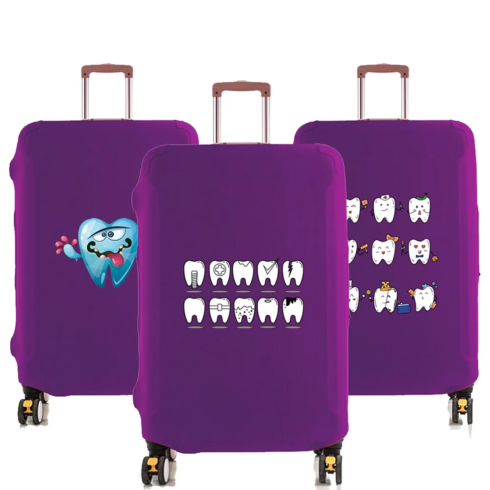 

Luggage Protective Cover Elastic for 18-32 Suitcase Trolley Baggage Travel Bag Dust Covers Suitcase Case Teeth Pattern