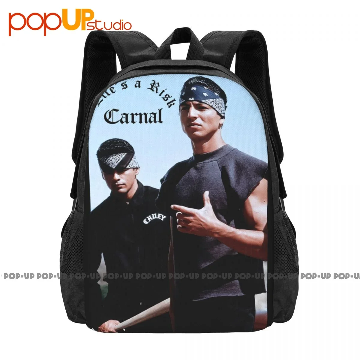 Blood In Blood Out Vato Loco Lifes A Risk Carnal Backpack Large Capacity School Foldable Shopping Bag School Sport Bag