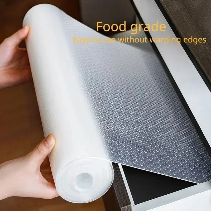 Reusable Drawer Liners Washable Dustproof and Non-slip Placemats Kitchen Cabinet Mats Refrigerator Non-slip Liners Shelf Paper