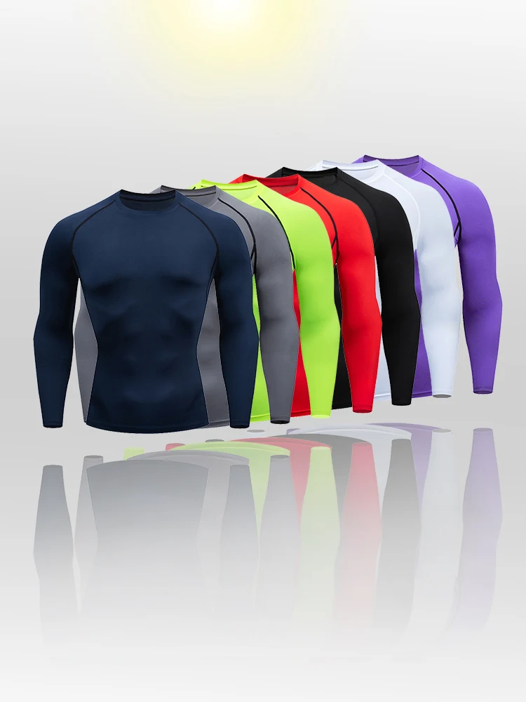 Rashguard Fitness for Men, Gym Sports T-Shirt,  Running Sweatshirt, Outdoor Mountaineering, OutdoorTraining, High Quality