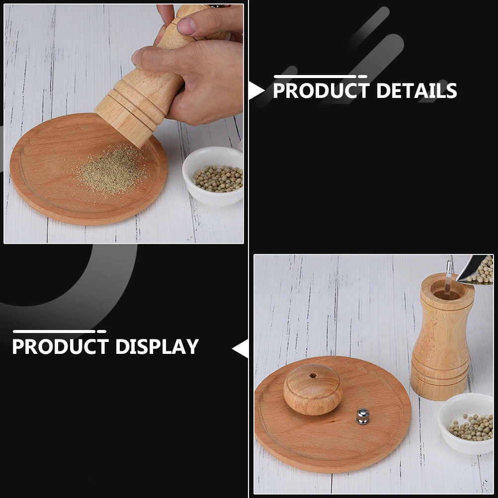 

Pepper Grinder Manual Mill Salt Spice Crusher Wood Masher Ceramic Piece Molding Adjustable Coarseness Simple Convenient
