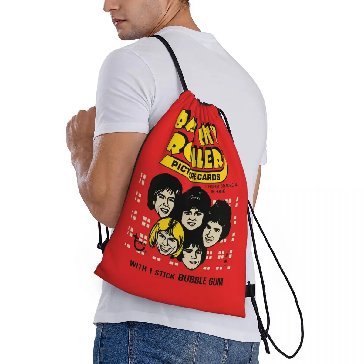 

Рюкзаки для музыкальной группы Bay City Rollers, повседневные сумки на шнурке, сумки для мелочей, сумки для книг для мужчин и женщин, школьные сумки